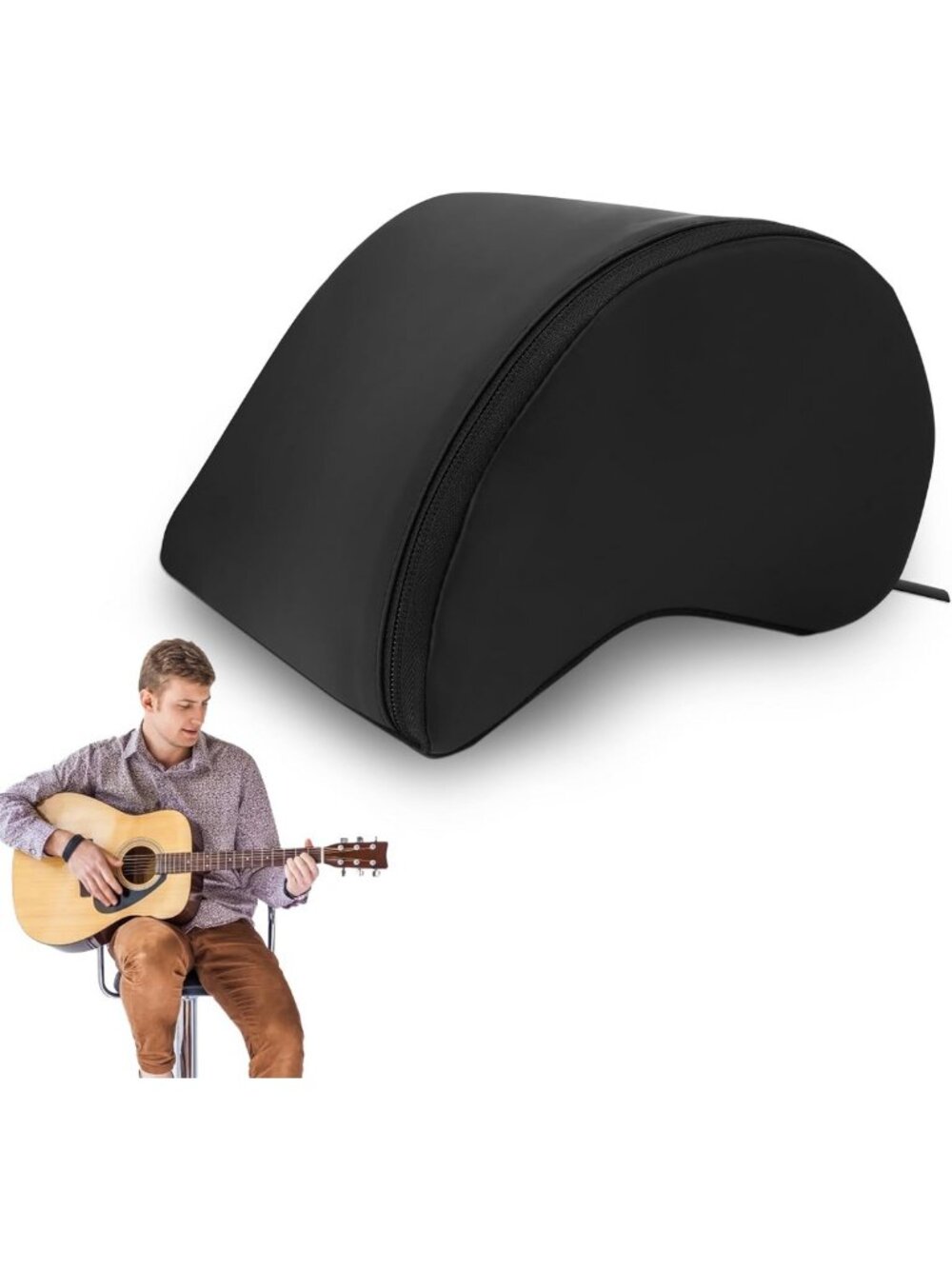 Classical Guitar Leg Cushion Support with Sponge - Corrects Posture & Includes